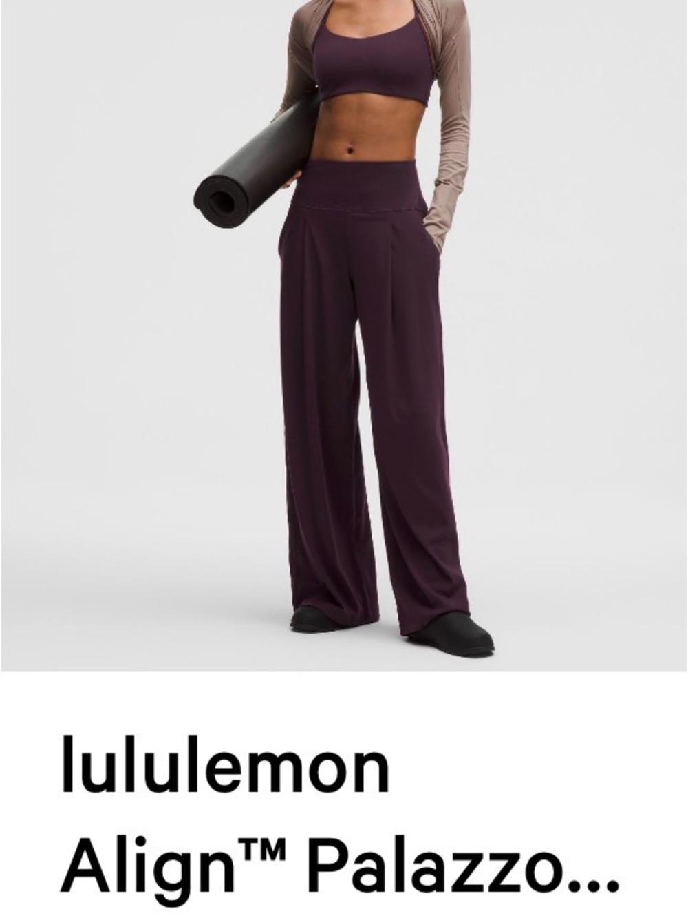 lululemon athletica Align™ Palazzo Pants - Black Plum